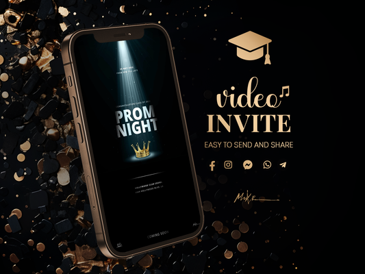 Prom Perfection: Step into the Spotlight with our Video Invitation