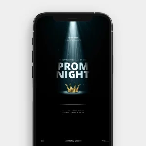 Spotlight Prom | Modern Elegant Video Invitation