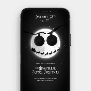 The Nightmare Before Christmas | Playful Holiday Video Invitation for a Charming Christmas Party