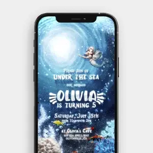 Underwater Video Invitation for a Magical Mermaid Birthday Party