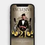 Luxe Men’s Birthday Video – Pulsing Speakers & Golden Age Reveal